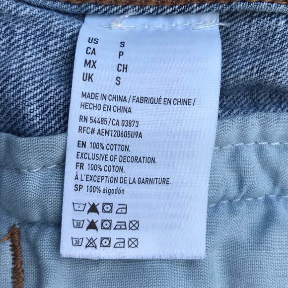 🌸🌈🍀 American Eagle distressed denim jacket - Picture 6 of 12